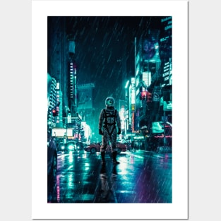 Another Rainy Night ( The Continuous Tale Of The Lost Astronauta) Posters and Art